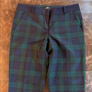 Loft Black-watch plaid pants